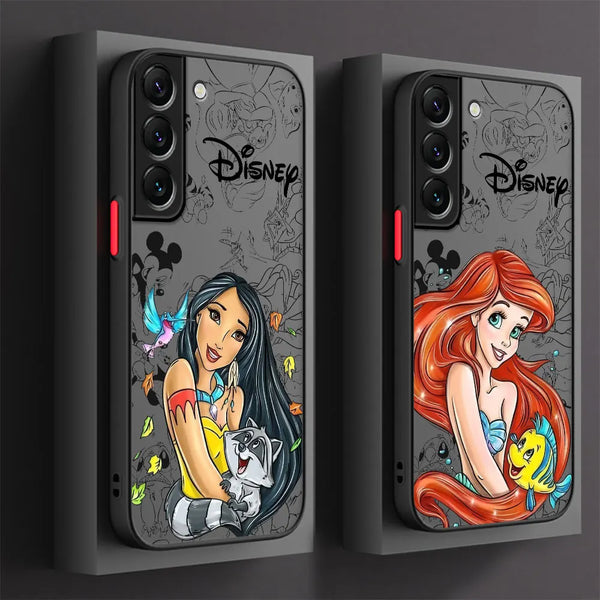 Case For Samsung Galaxy Skin Feel Scrub Phone Case Disney Princess Shell