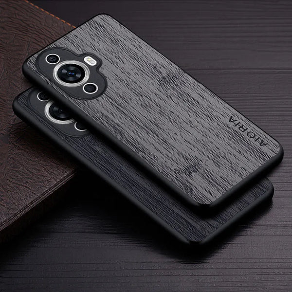 Case for Huawei Nova 12S SE 12i funda bamboo wood pattern Leather phone cover Luxury coque for huawei nova 12s case capa