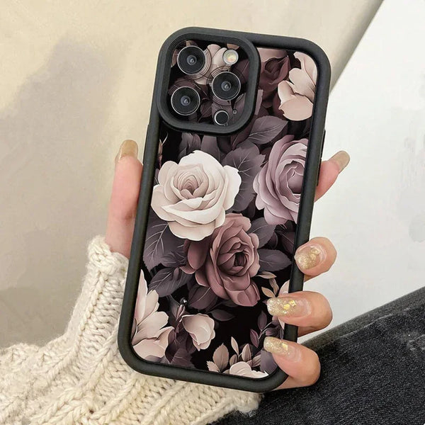 Floral Design Thickened Anti-Drop Phone Case For Samsung Cover