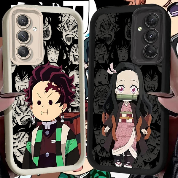 Demon Slayer Phone Case for Samsung Galaxy Soft Silicone Matte Cover